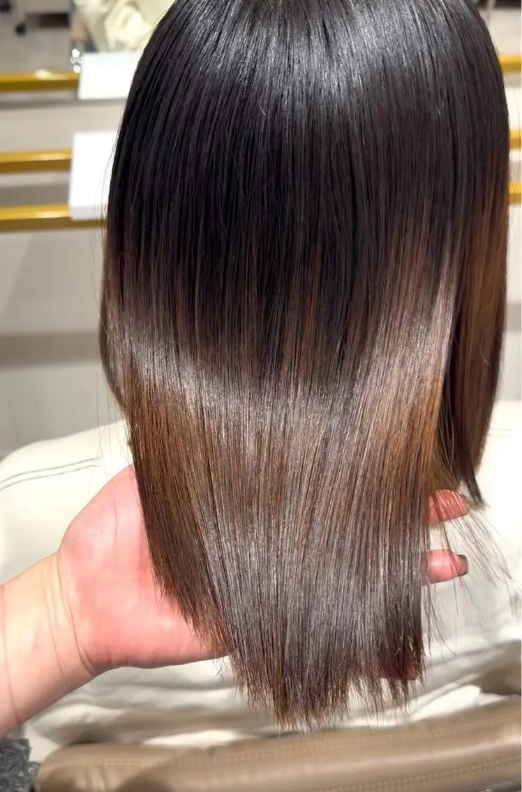 セミロング トリートメント 濵田 結月のヘアスタイル