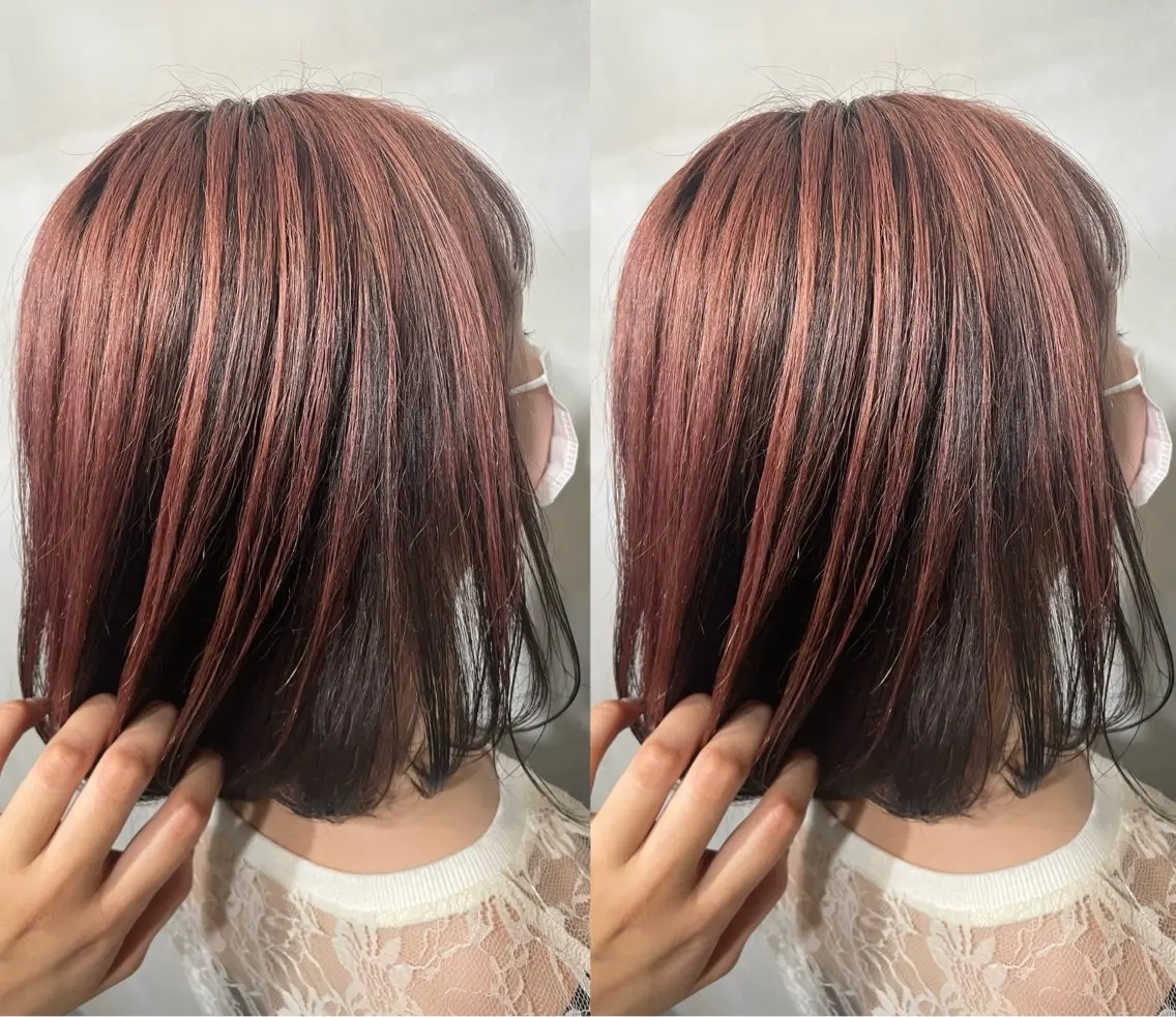 ショート カラー 🌺ハイトーン🌺 矢葺 なぎさ🌺🌺のヘアスタイル