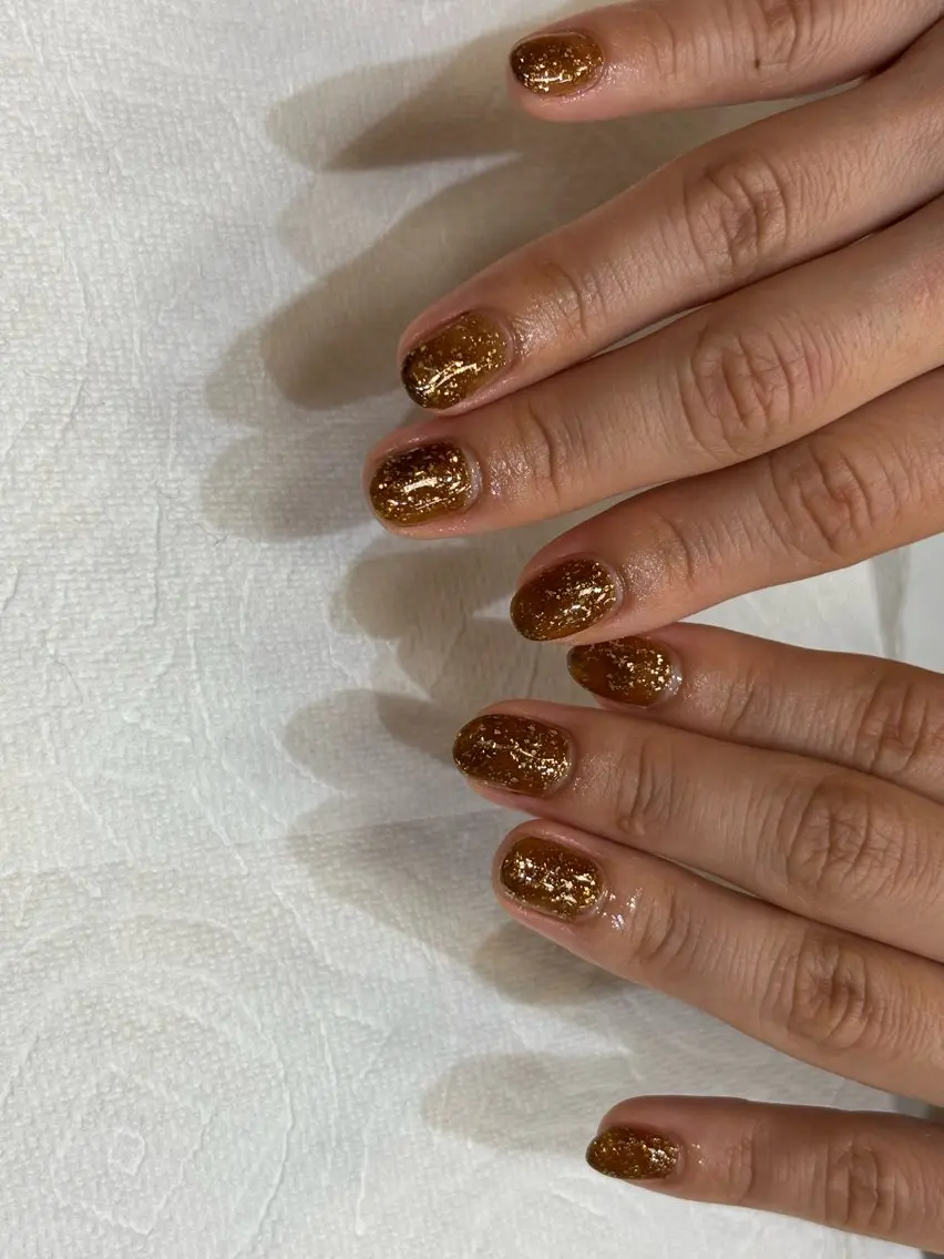 ネイル べっ甲ネイル ラメ(グリッター) リオ nailのネイルデザイン