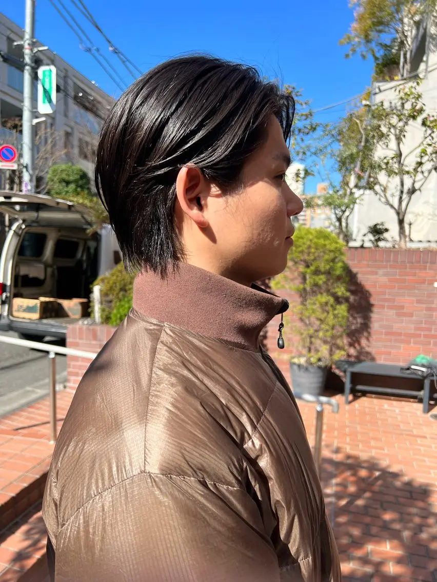 メンズ マッシュ 川原大空 無料パーマモデル募集のヘアスタイル