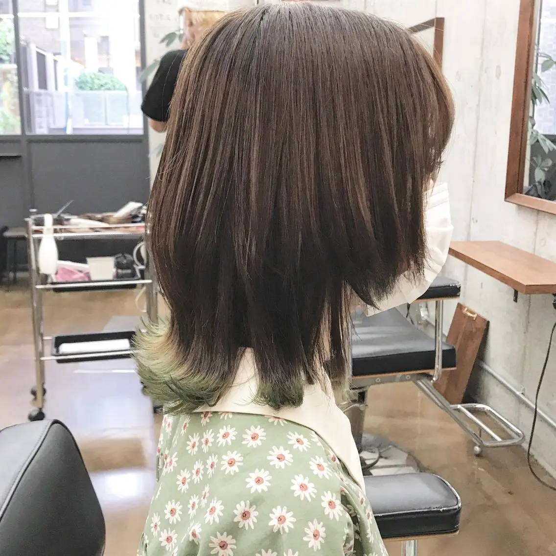 ミディアム カラー ウルフカット カット ヘアカラー トリートメント ヘアセット ✂︎ウルフ・ショート ✂︎MIKUNIのヘアスタイル