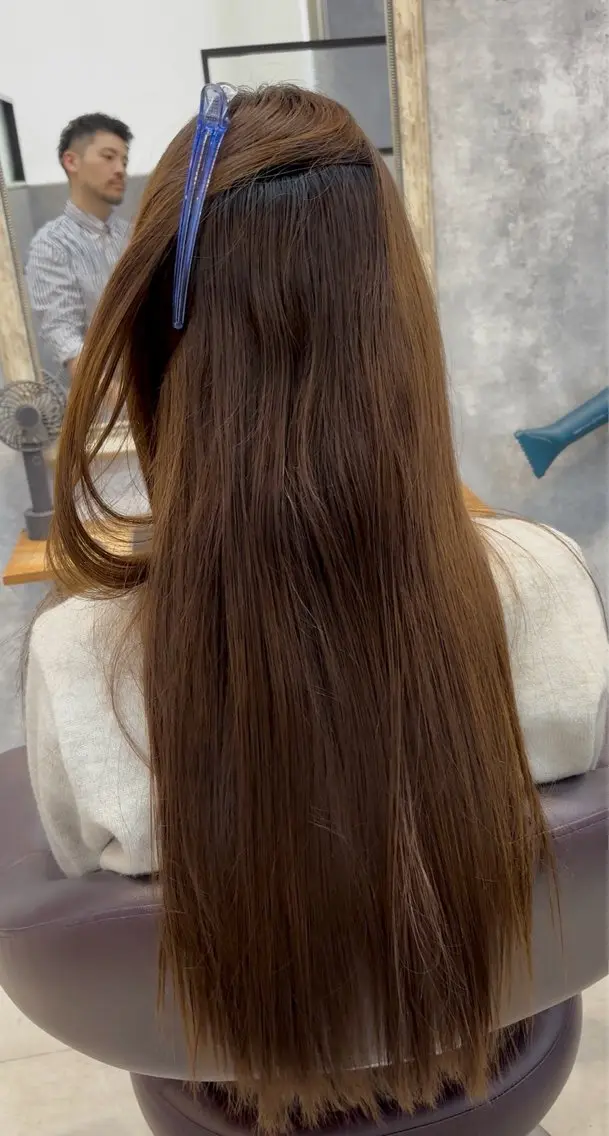 ロング 髪質改善 カット 縮毛矯正 en Siena エンシエナのヘアスタイル