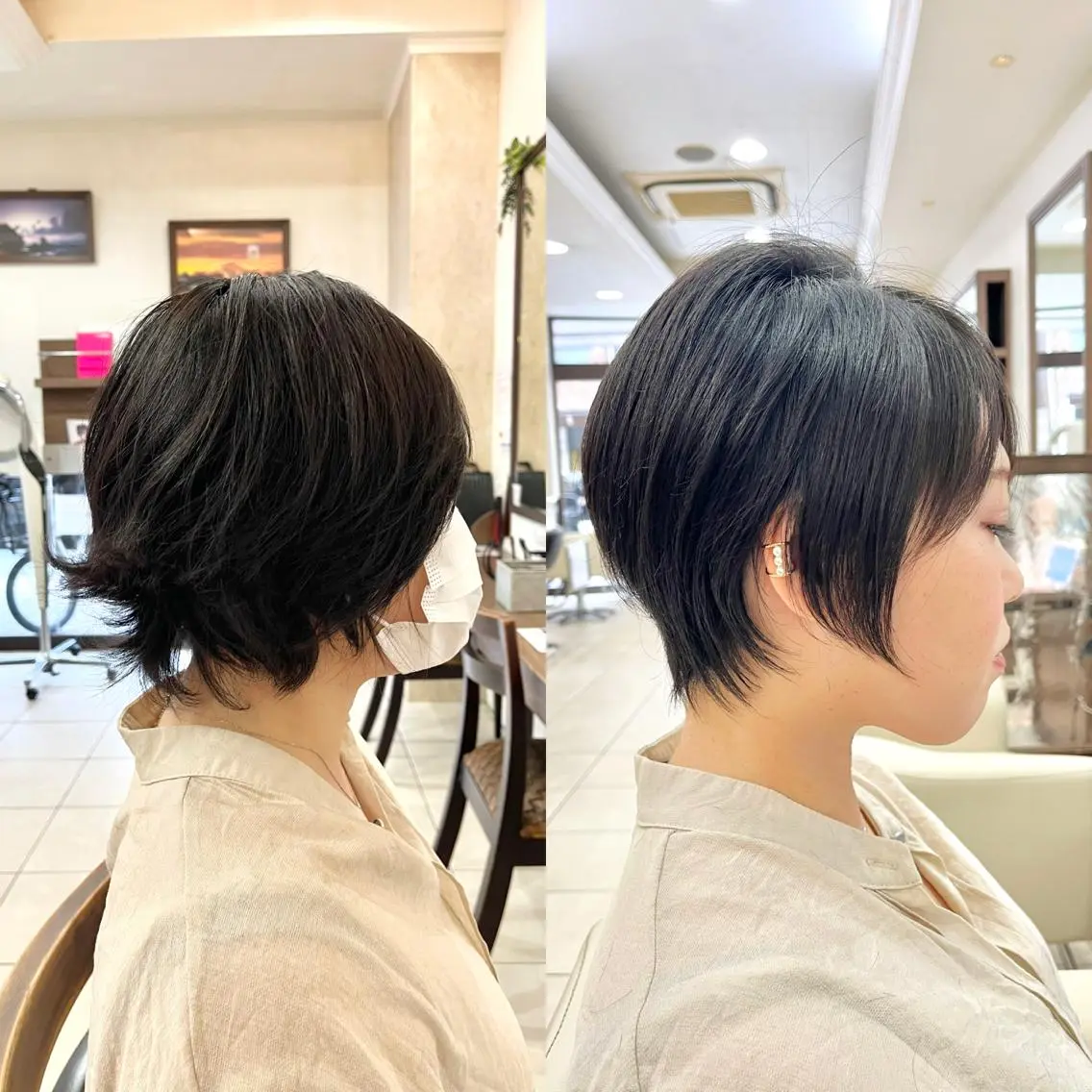 ショート ショートボブ ハンサムショート ボブ くびれヘア ハイライト カット ヘアカラー トリートメント 《大人気髪質改善》 プログレス国分寺店のヘアスタイル
