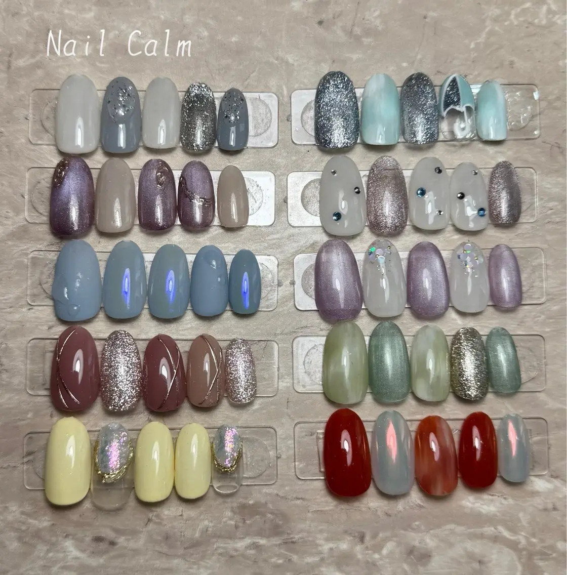 ネイル シンプルネイル ハンドネイル プライベートサロン Calmのネイルデザイン