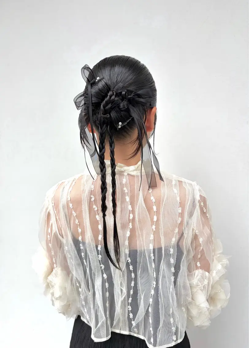 ヘアアレンジ ヘアセット 似合わせ艶感カラー/ オリーブ/チカ🎀のヘアスタイル