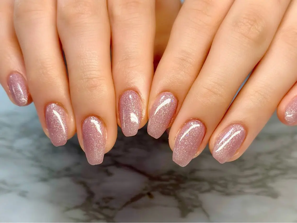 ネイル ラメ(グリッター) ニュアンスネイル ワンカラーネイル リボン 春ネイル Mai’s nailのネイルデザイン