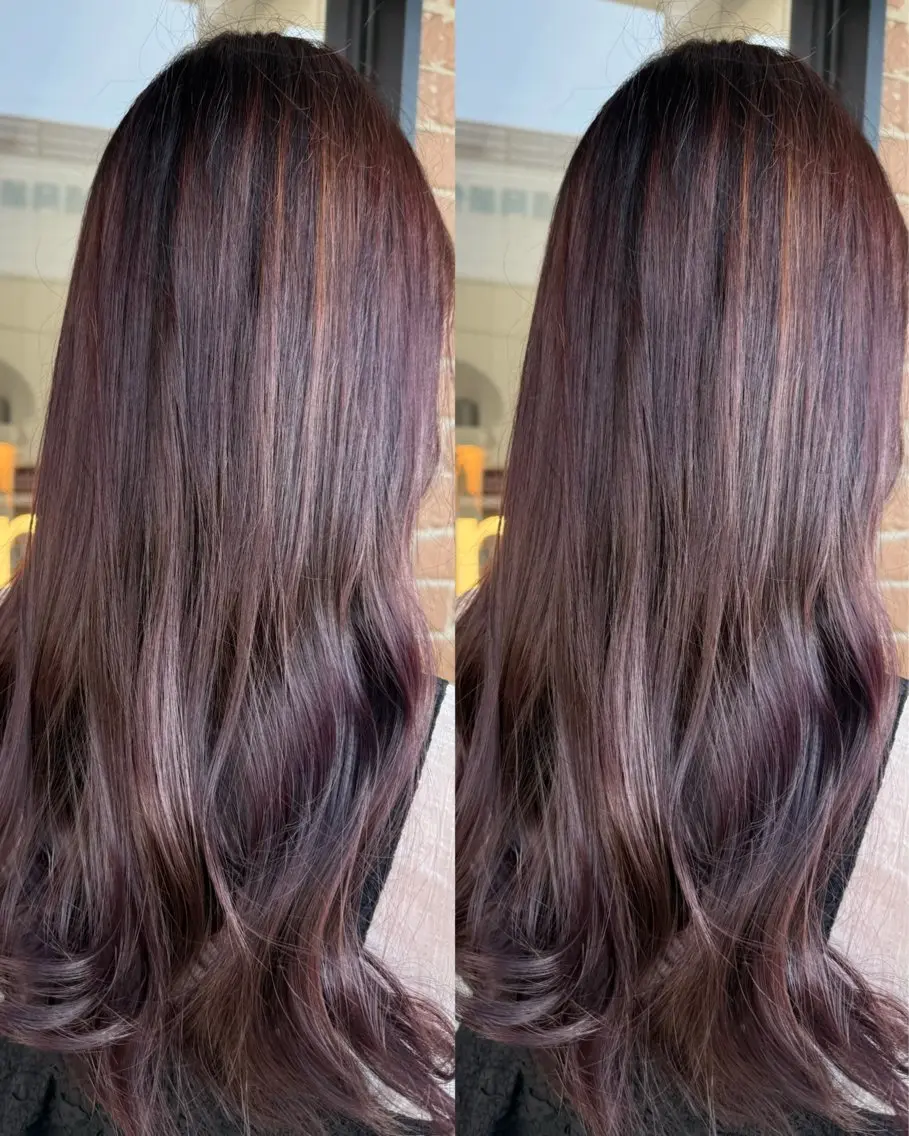 ロング カラー 透明感カラー ラベンダーカラー ヘアカラー トリートメント Cinci💛いつか 💛透明感カラーのヘアスタイル