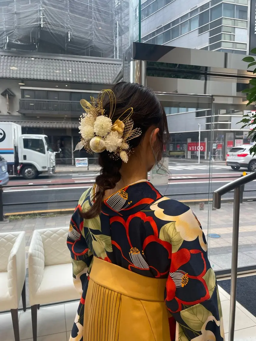 ヘアアレンジ ヘアセット BiBi 藪 菜月のヘアスタイル