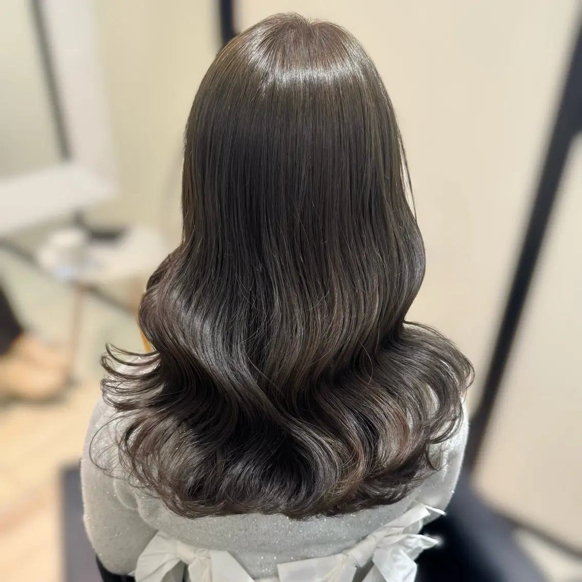 セミロング カラー カット ヘアカラー トリートメント ブリーチなしカラー kana🐱のヘアスタイル