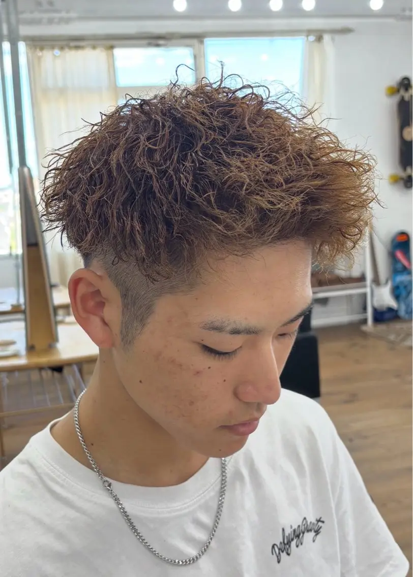 パーマ メンズ カット パーマ メンズ特化サロン Ryomaのヘアスタイル