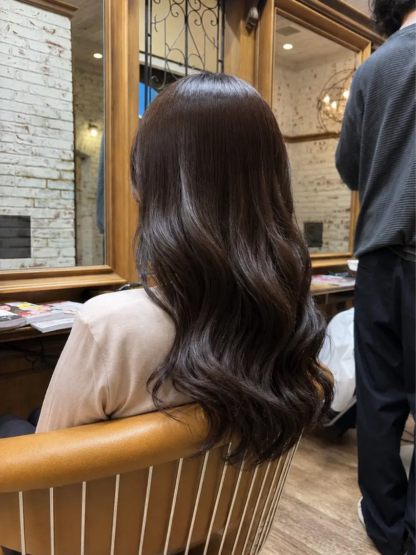 ロング カラー ブリーチ ブリーチなしカラー 💐Mauve世田谷 / akariのヘアスタイル