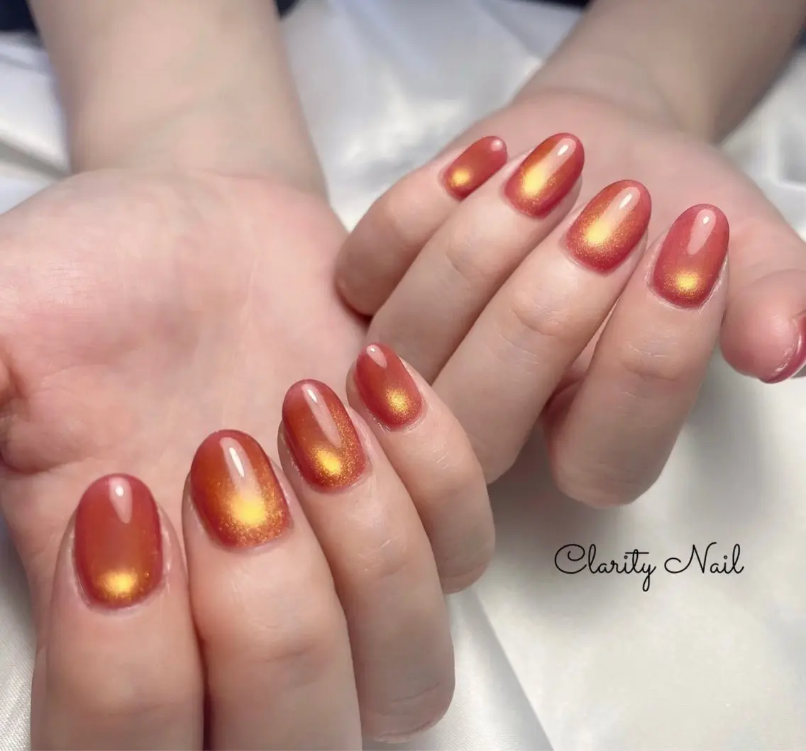 ネイル マグネットネイル ワンカラーネイル ハンドネイル Clarity Nailのネイルデザイン