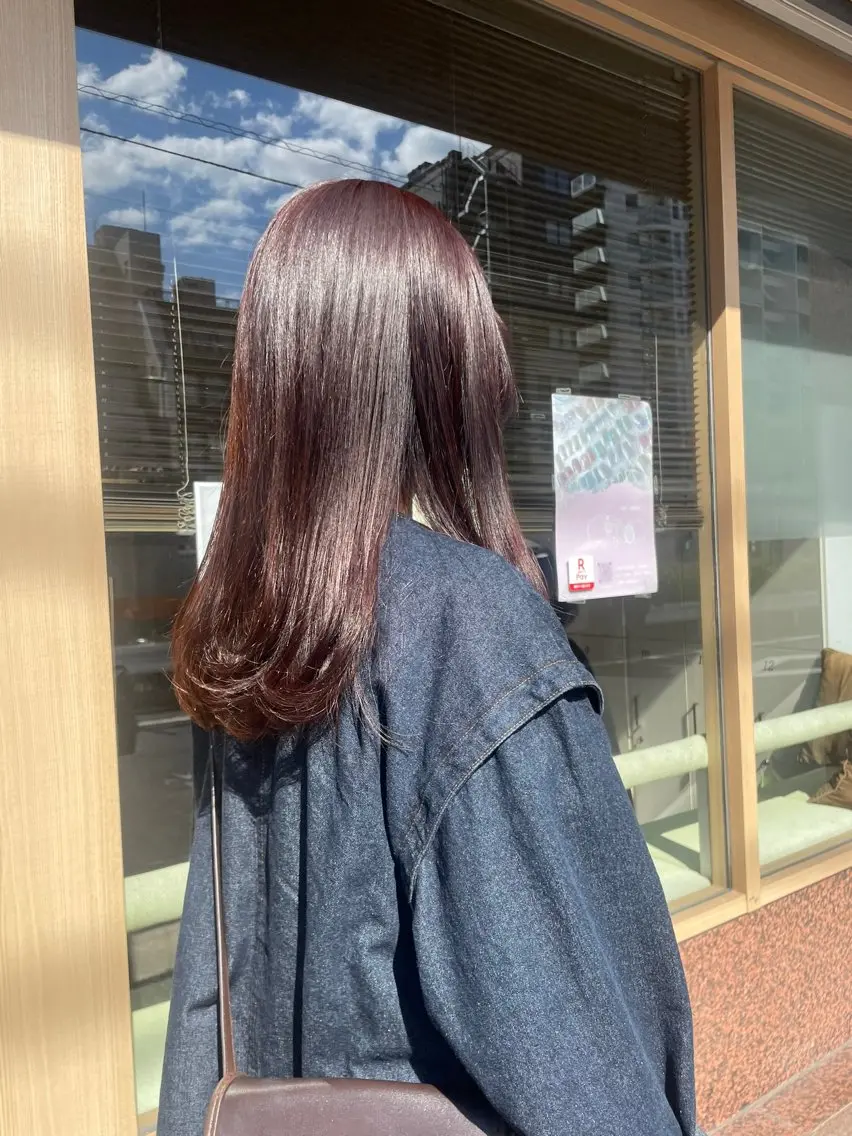 ロング カラー ブラウンカラー ピンクカラー 髪質改善/Bloss om🌷高橋沙衣のヘアスタイル