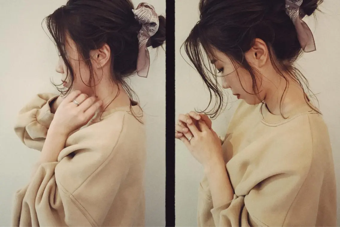 セミロング ヘアアレンジ ヘアセット 市川 千夏のヘアスタイル