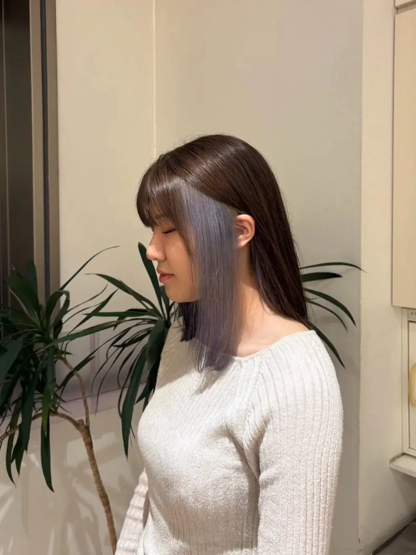 カラー 安江 萌のヘアスタイル