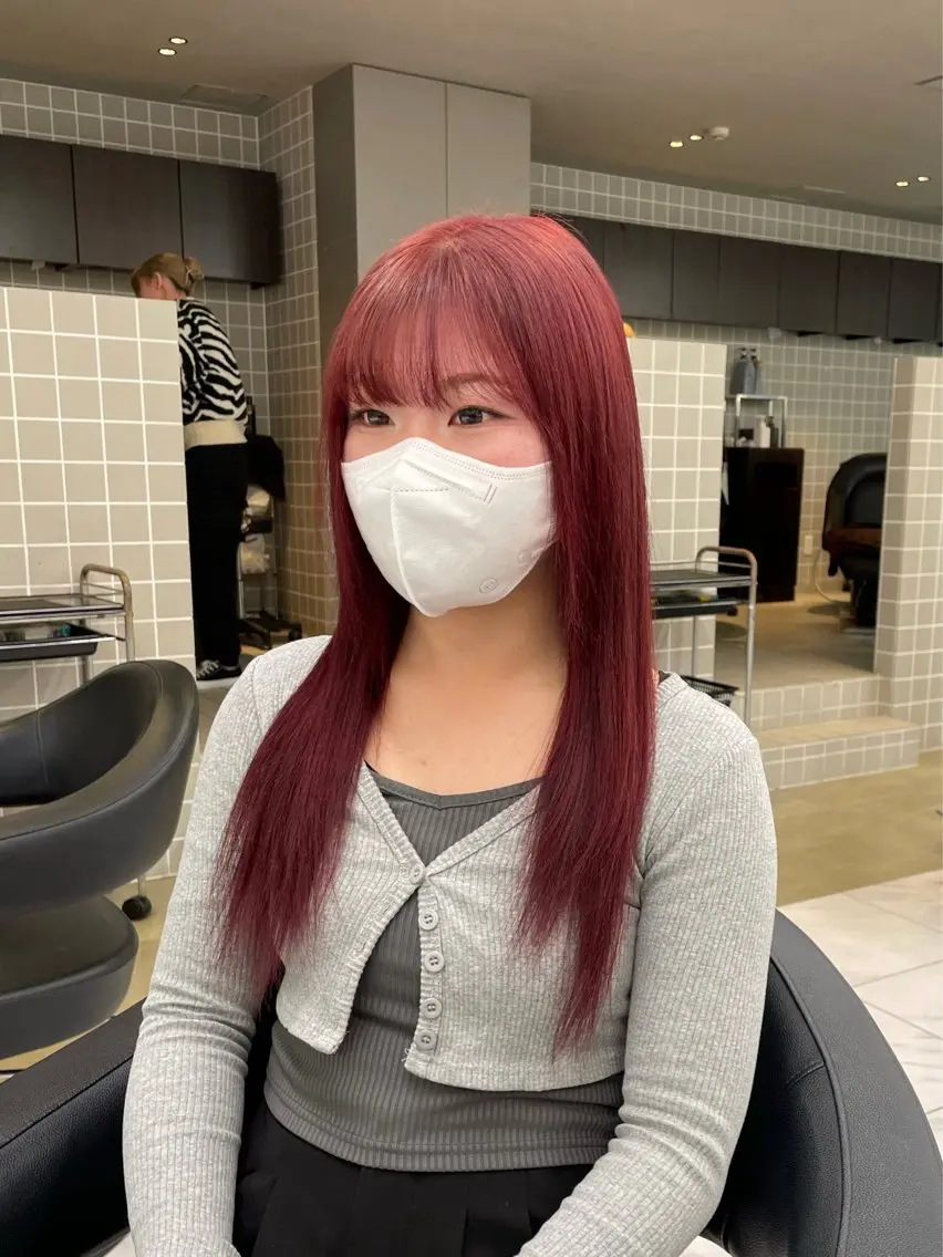 ロング カラー ヘアアレンジ ヘアカラー トリートメント ヘアセット 💗横浜美容室 💗HARUNAのヘアスタイル