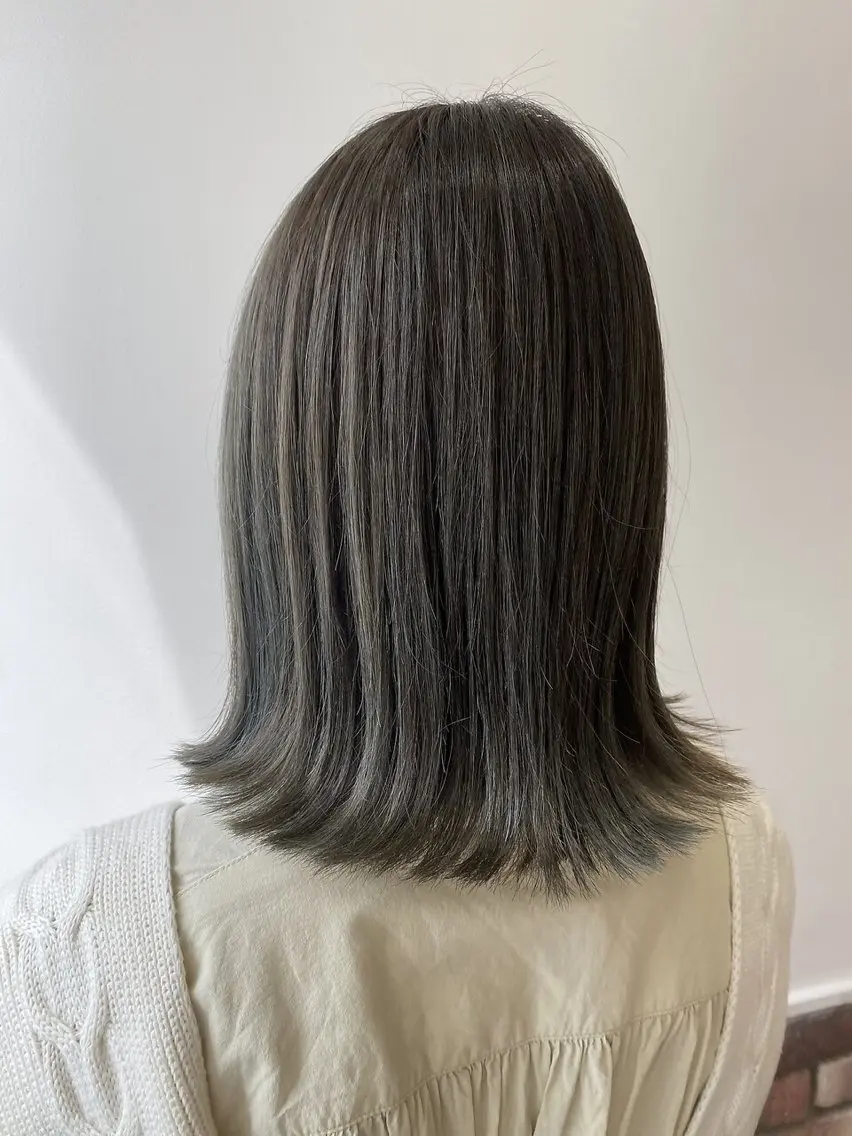 ミディアム カラー カット トリートメント ボブ🍊暖色カラー 浅草【Bob美容師】のヘアスタイル