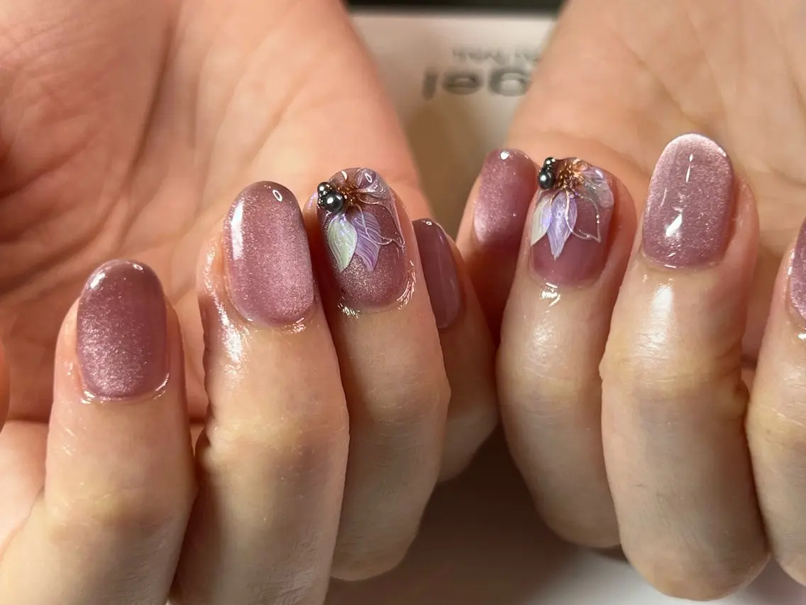 ネイル アートネイル フラワーネイル マグネットネイル ハンドネイル Maki modepopのその他イメージ