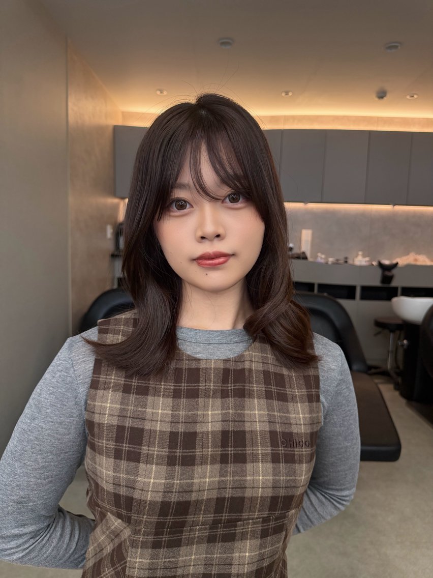 ミディアム ヘアカラー トリートメント sand chiharuのヘアスタイル