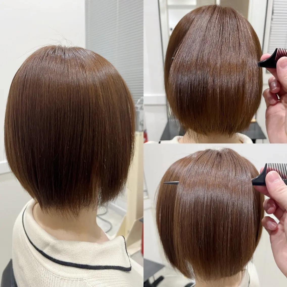 ショート 美髪矯正とレイヤー で飯食ってる人✂️のヘアスタイル