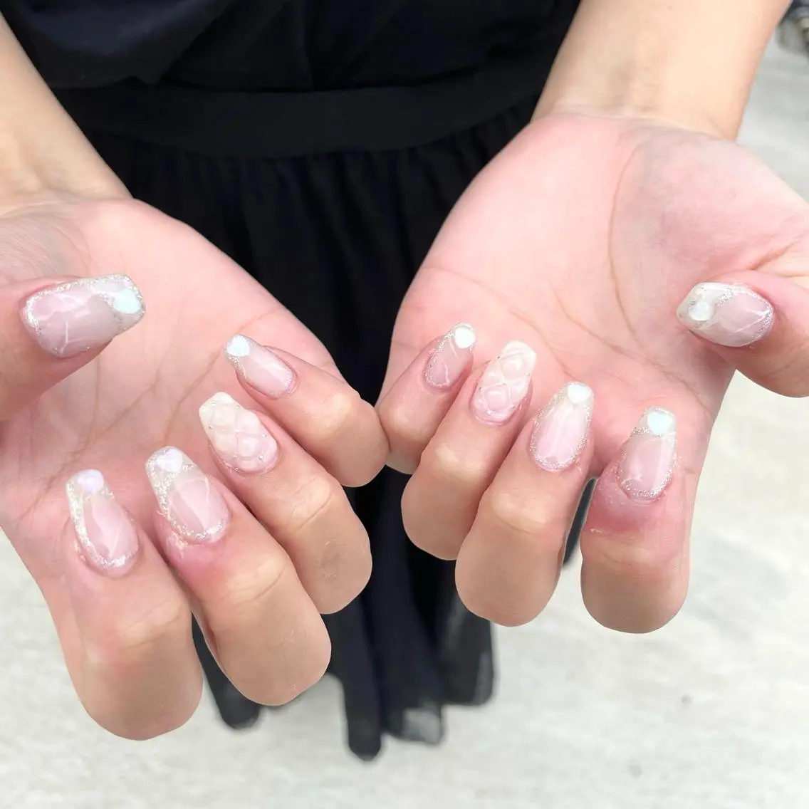 ネイル ハンドネイル Sea  nail by emaのネイルデザイン