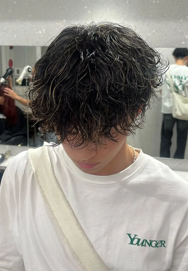パーマ メンズ カット パーマ 🍐シャドウパーマ メンズ特化/守岡🍐のヘアスタイル