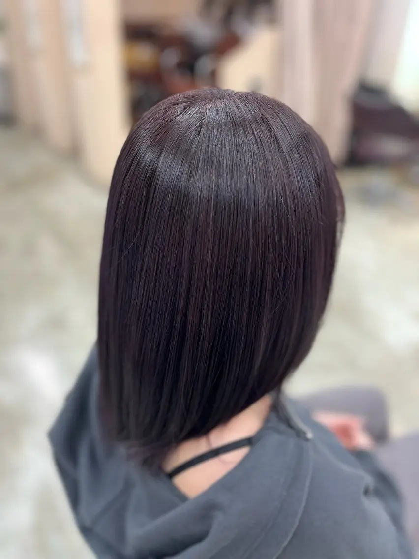 ミディアム ヘアカラー サイトウ タクトのヘアスタイル