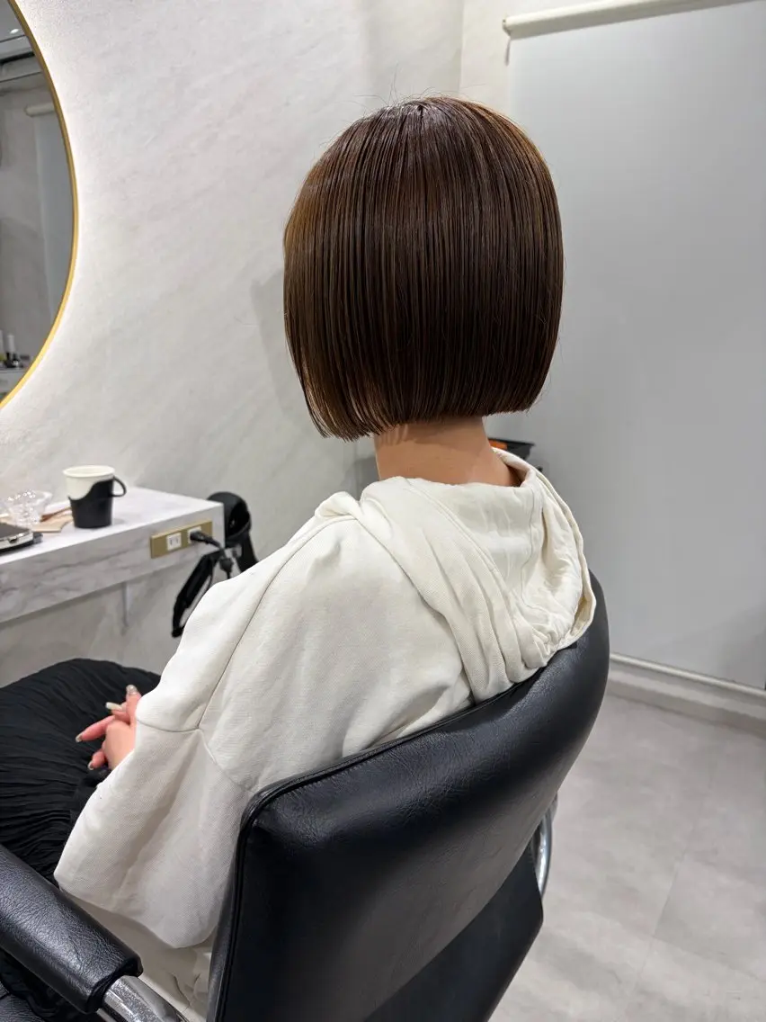 ショート カット ヘアカラー トリートメント 髪質改善will hairdesignのヘアスタイル