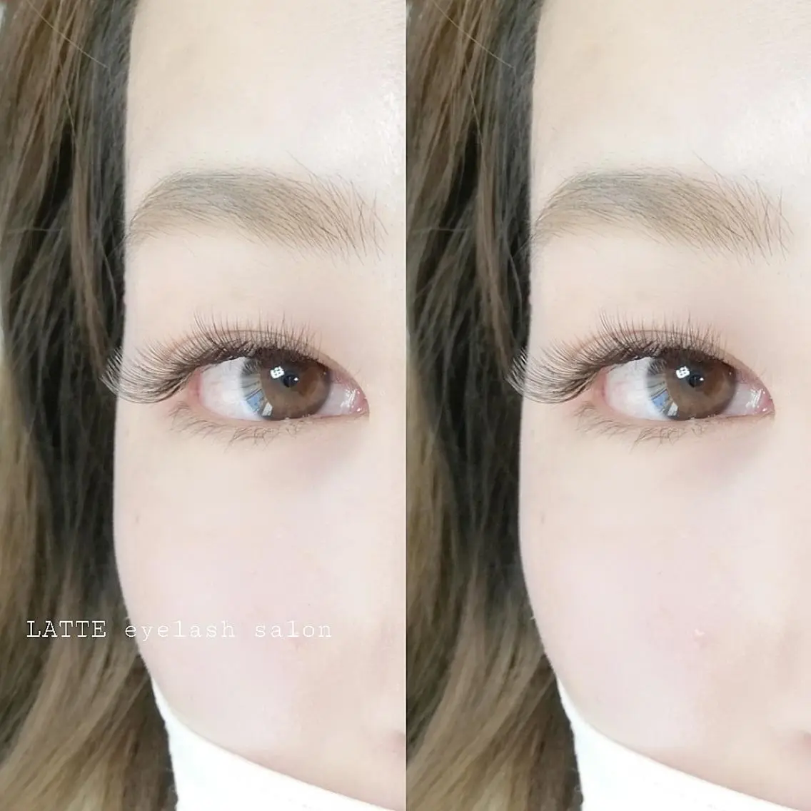 マツエク・マツパ ボリュームラッシュ LATTE eyelashのマツエク・マツパデザイン