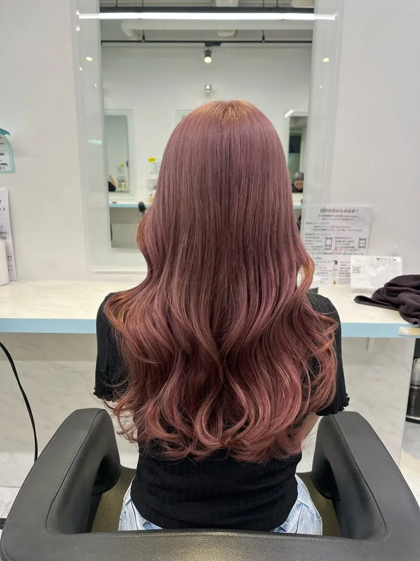 ロング カラー ヘアカラー トリートメント ブリーチカラー 🩵MIZUKIのヘアスタイル