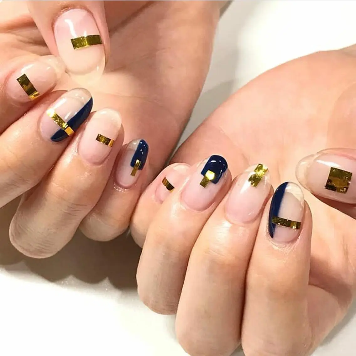 ネイル 渋谷/チップ長さ出し 👑アプレgel-xのネイルデザイン