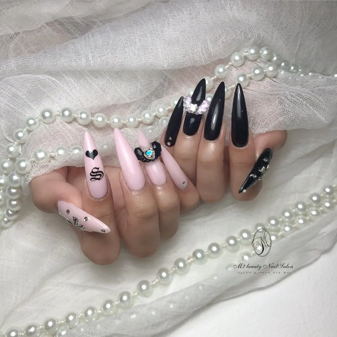 ネイル アートネイル 長さ出し フラッシュネイル ジェルネイル ラメ(グリッター) ハンドネイル M2 beauty Nankaのネイルデザイン