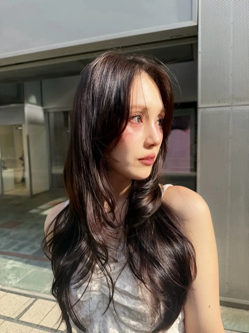 ロング ヘアカラー トリートメント つやカラー×髪質改善 /NAMIのヘアスタイル