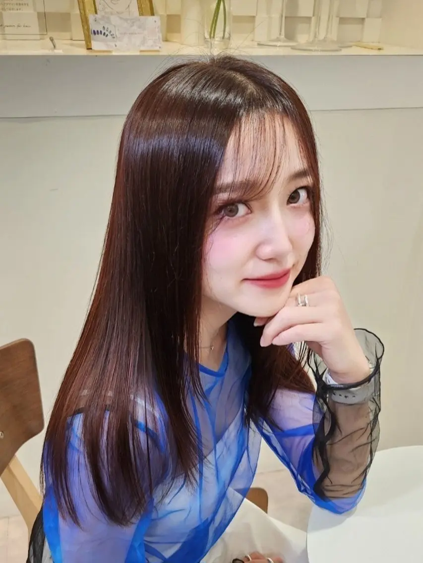 【韓国レイヤーカット+韓国ストレート🦄💎水光さらさら質感】の写真