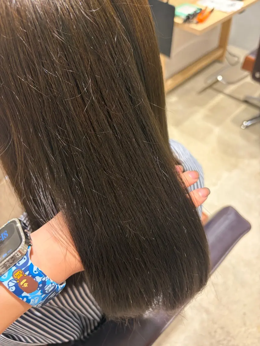 ミディアム カラー ヘアカラー 神田 有惟のヘアスタイル