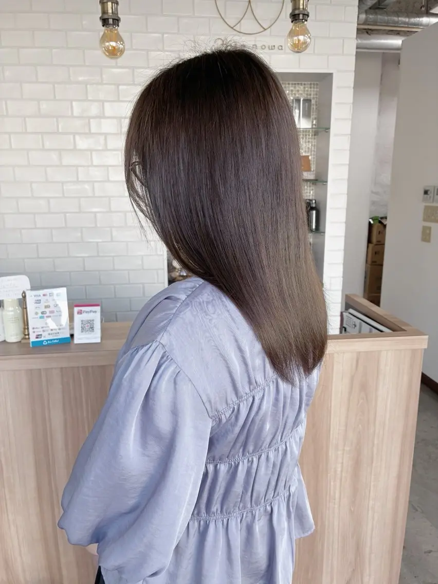 ミディアム カラー ヘアカラー 髪質改善が得意✨ 榎本亜衣のヘアスタイル