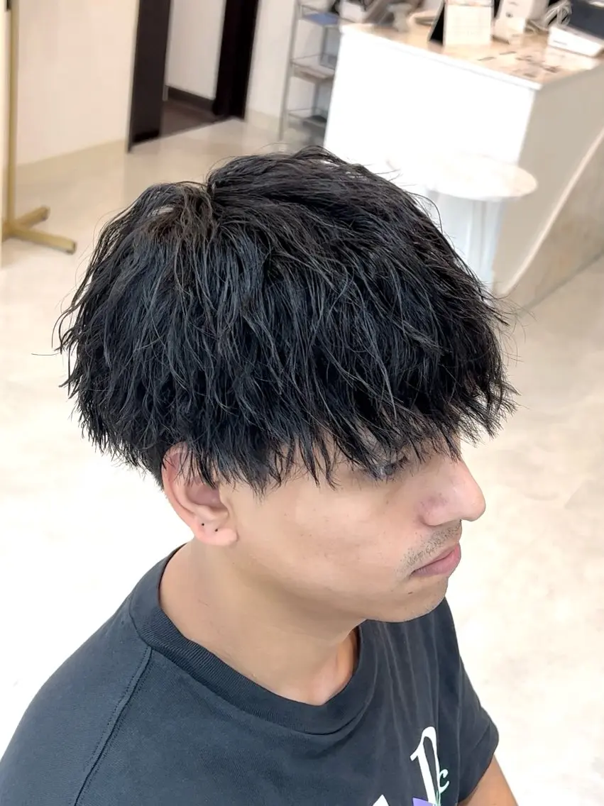 ショート パーマ ヘアアレンジ メンズ メンズパーマ カット パーマ フウト/メンズカット /メンズパーマのヘアスタイル