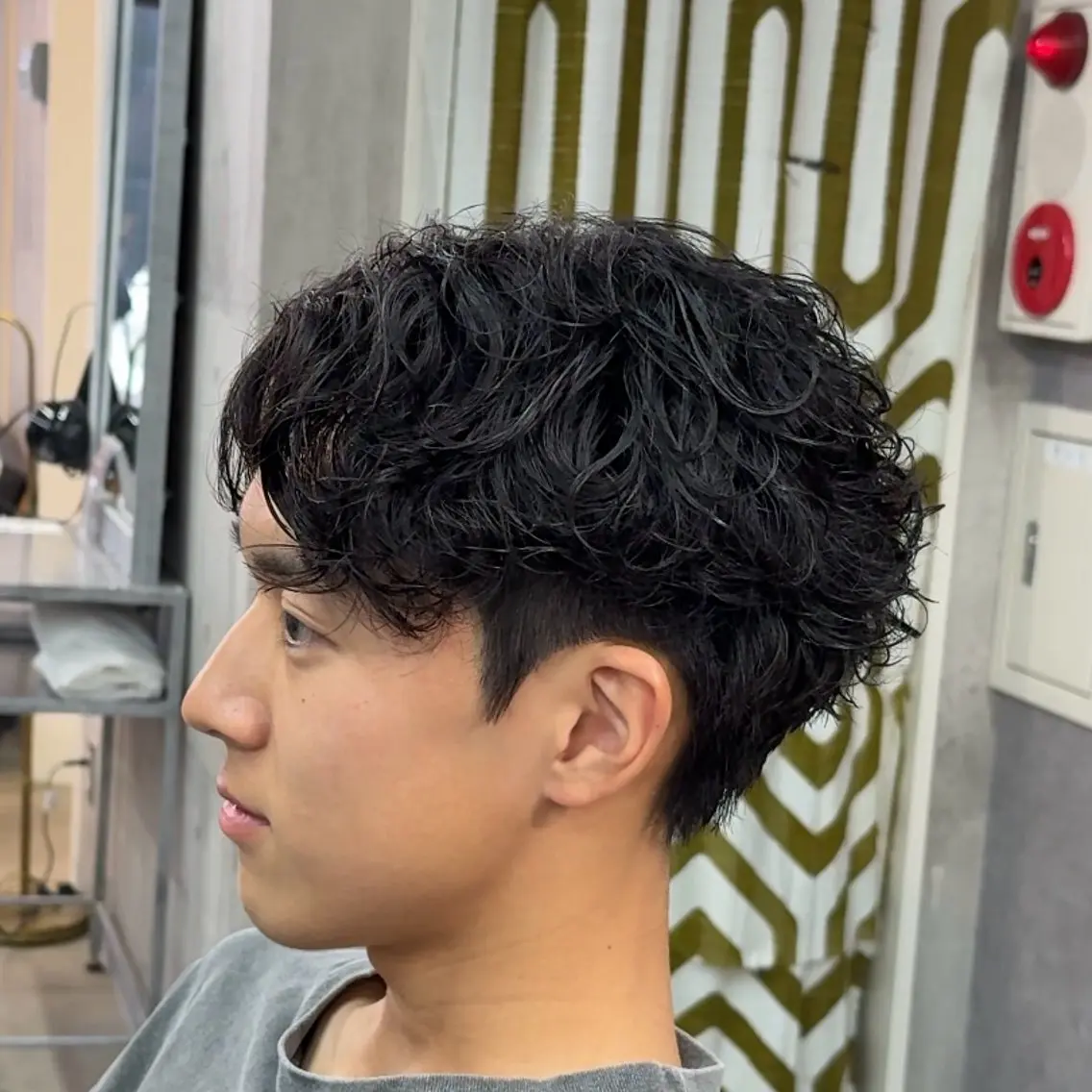 ショート パーマ ヘアアレンジ メンズ MENIN メンズ サロン 望月 涼太のヘアスタイル
