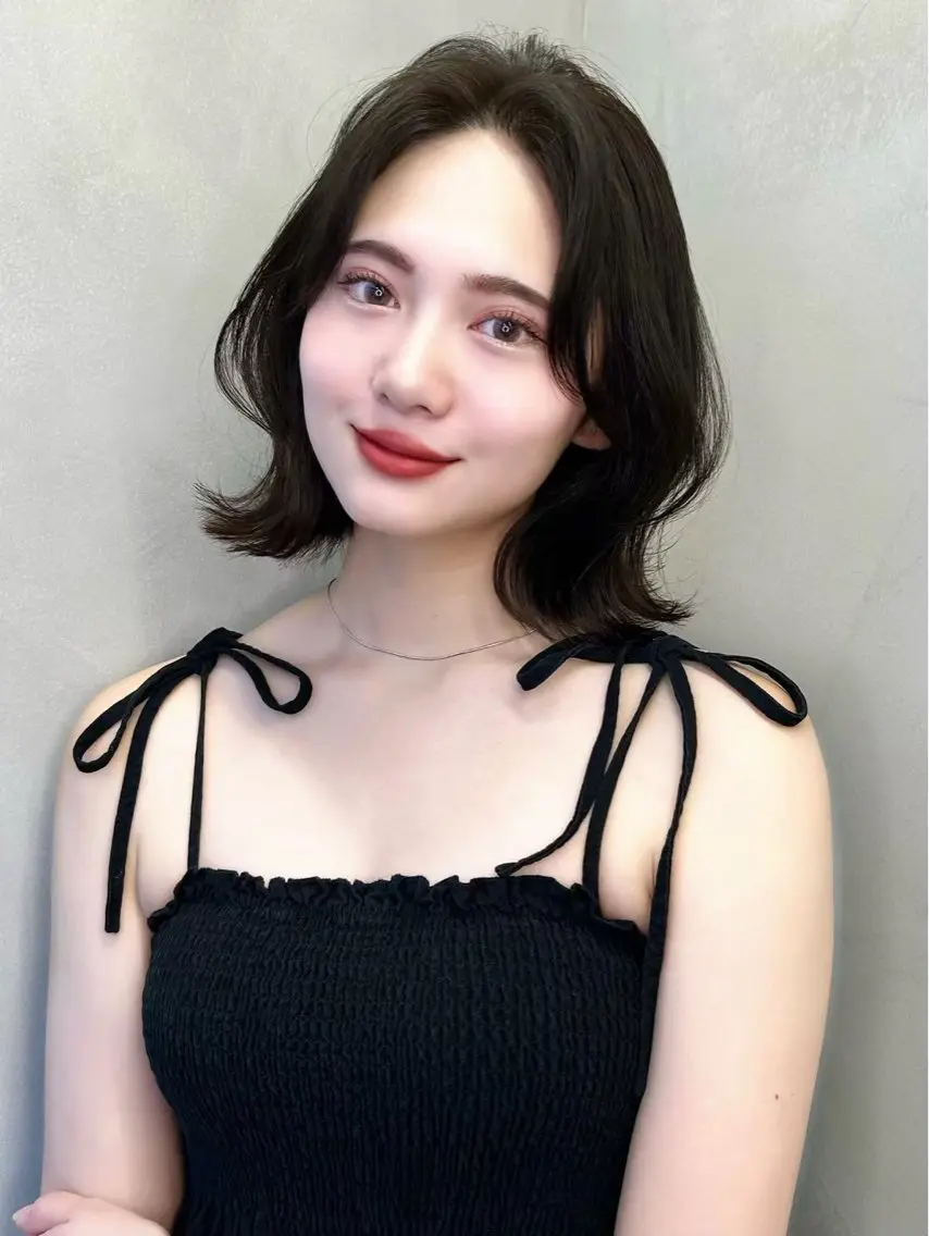 ミディアム 大宮🤍縮毛矯正 レイヤー🪽なるのヘアスタイル
