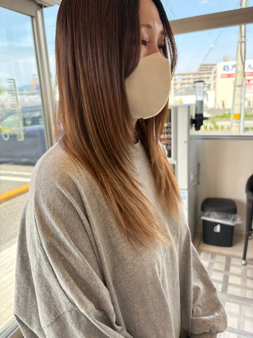 セミロング レイヤーカット 【メンズ特殊パーマ】 藤井奏汰のヘアスタイル