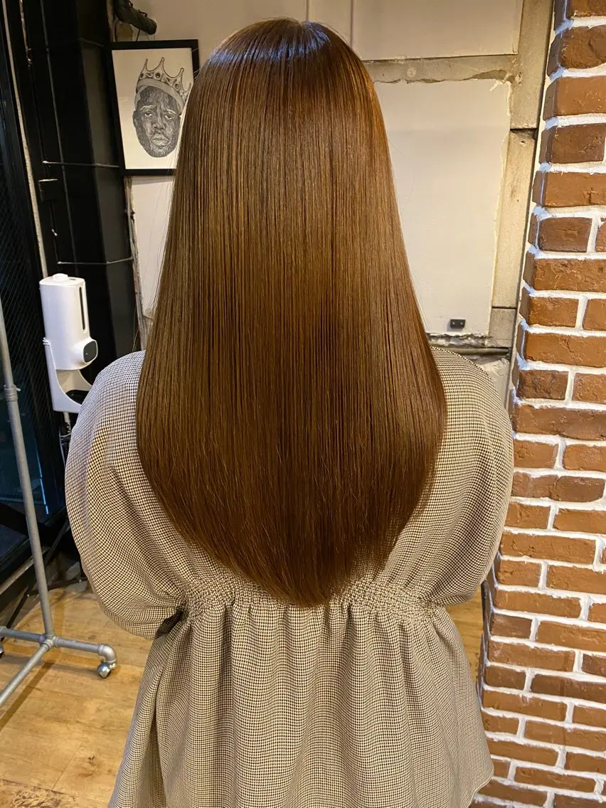 ロング 伸ばしかけ 髪質改善 縮毛矯正 ショート職人 美容師【KENTA】のヘアスタイル