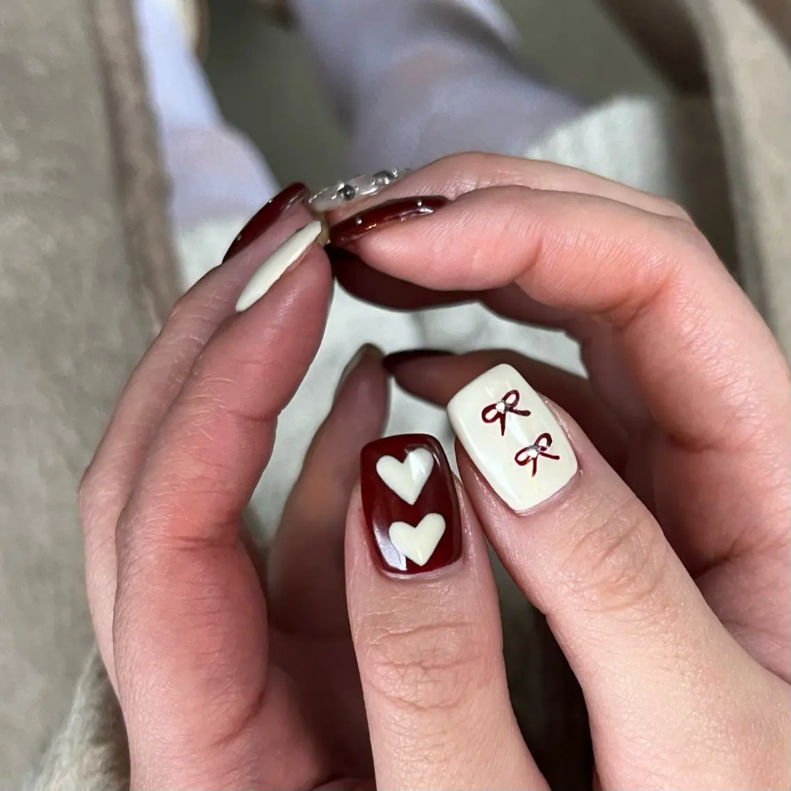 ネイル グリーン ハンドネイル vegh. nail/阿波座のネイルデザイン