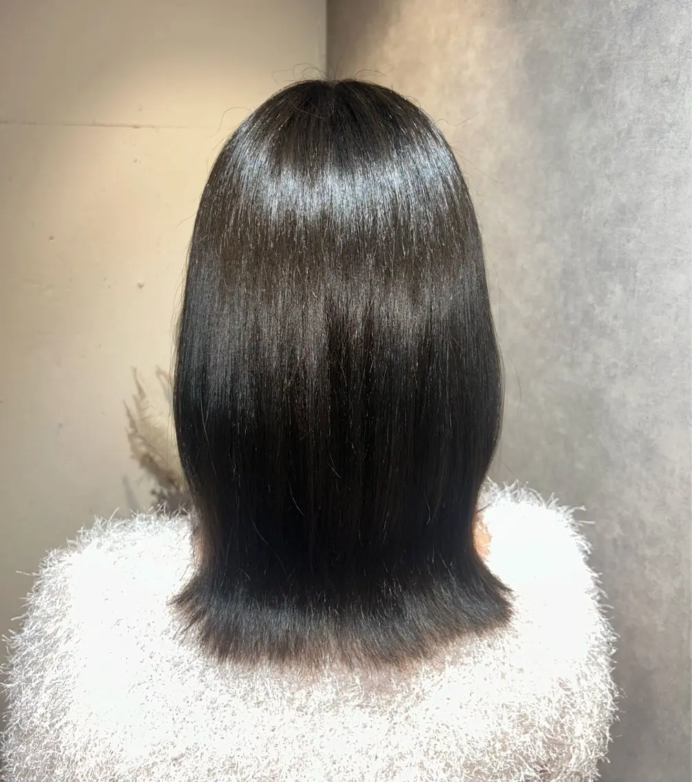 セミロング カラー 透明感カラー オリーブカラー カット ヘアカラー 艶髪カラー🤍ྀི 強矢 美紗希🩷ྀིのヘアスタイル
