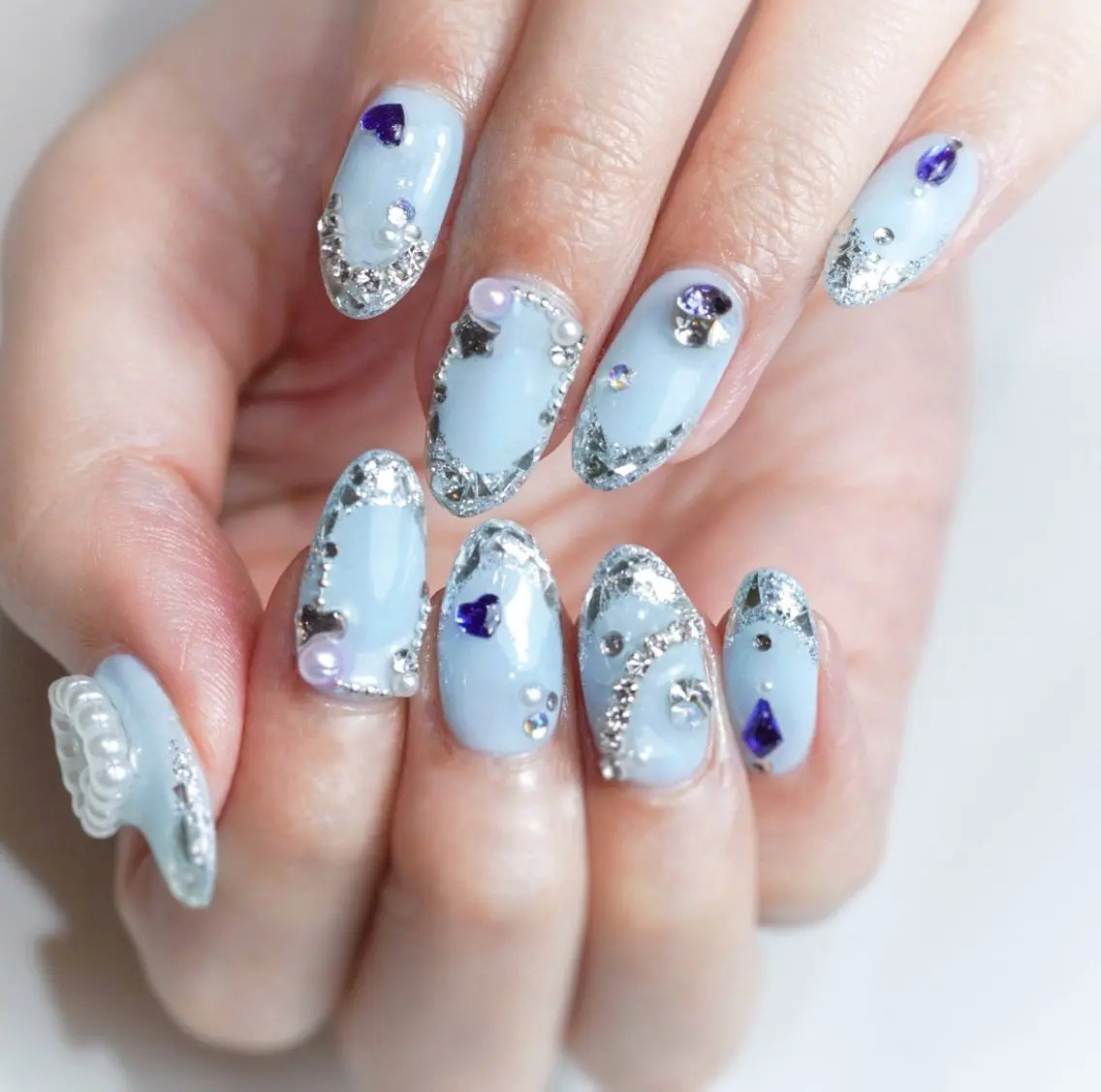 セミロング ハンドネイル Re nailのネイルデザイン