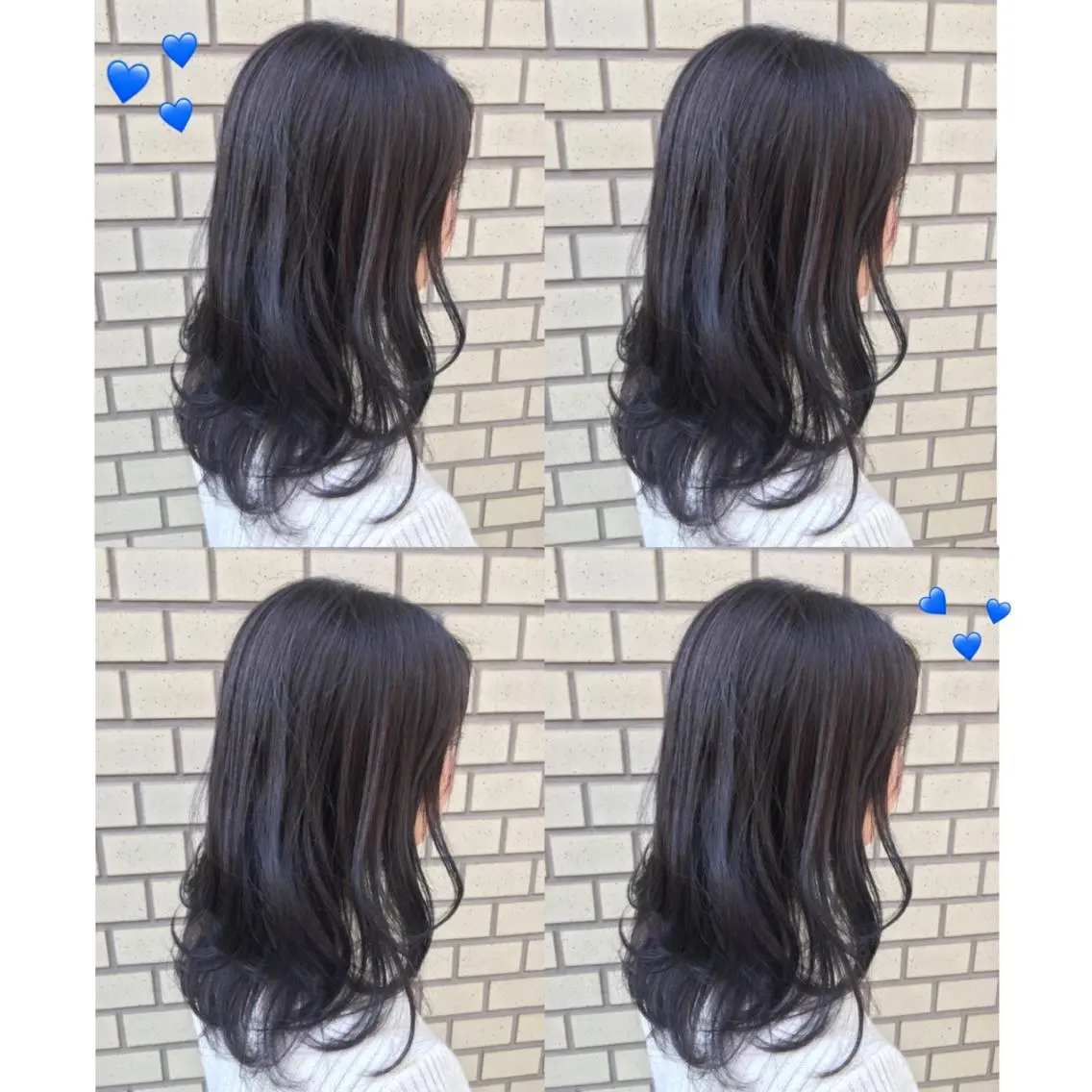 セミロング カラー アディクシーカラー ブルーカラー 透明感カラー 韓国ヘア得意❤︎森澤 悠佳のヘアスタイル