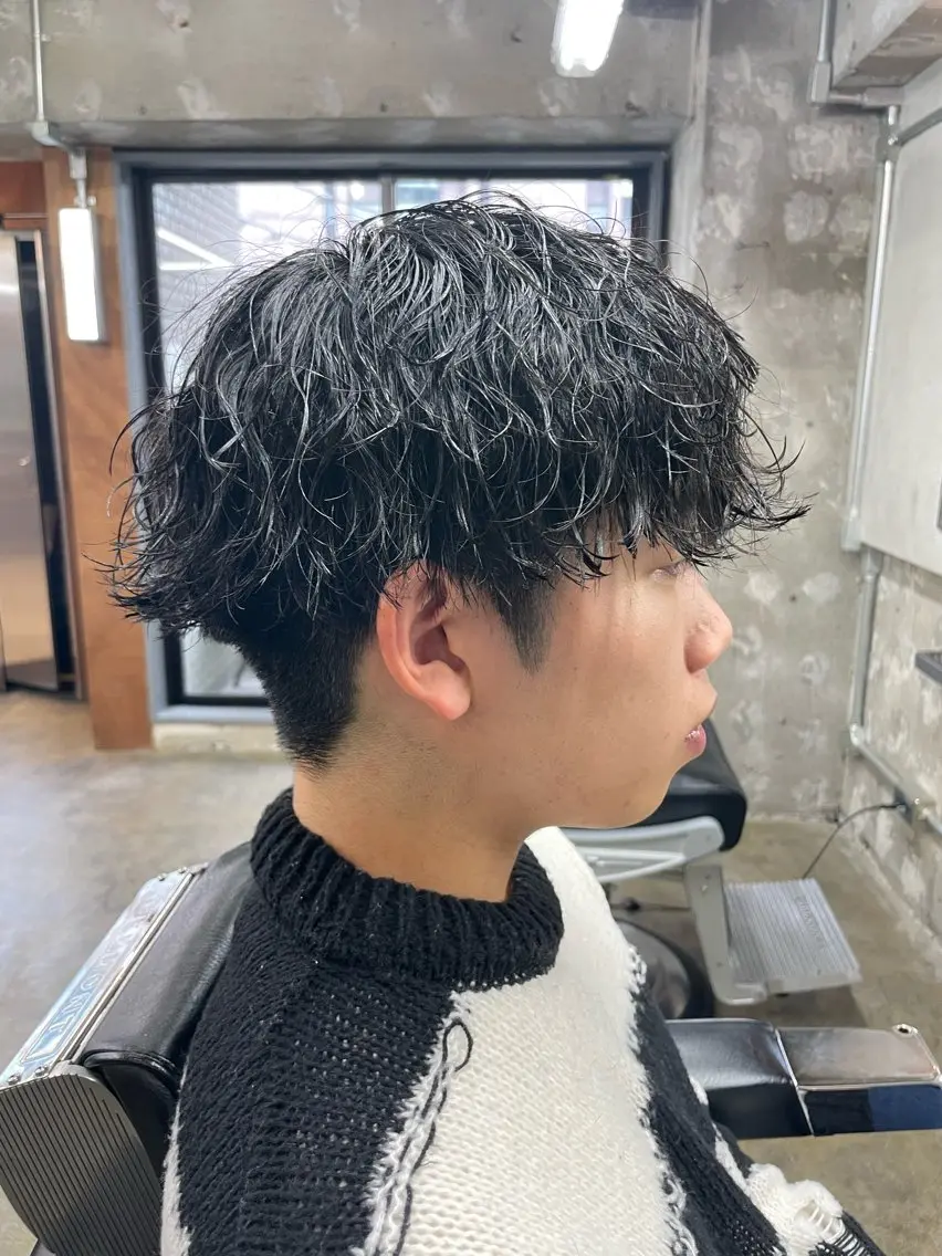 ショート カラー パーマ ヘアアレンジ メンズ カット パーマ トリートメント ヘアセット 亀井隆汰/メンズ専門 パーマ特化美容師のヘアスタイル