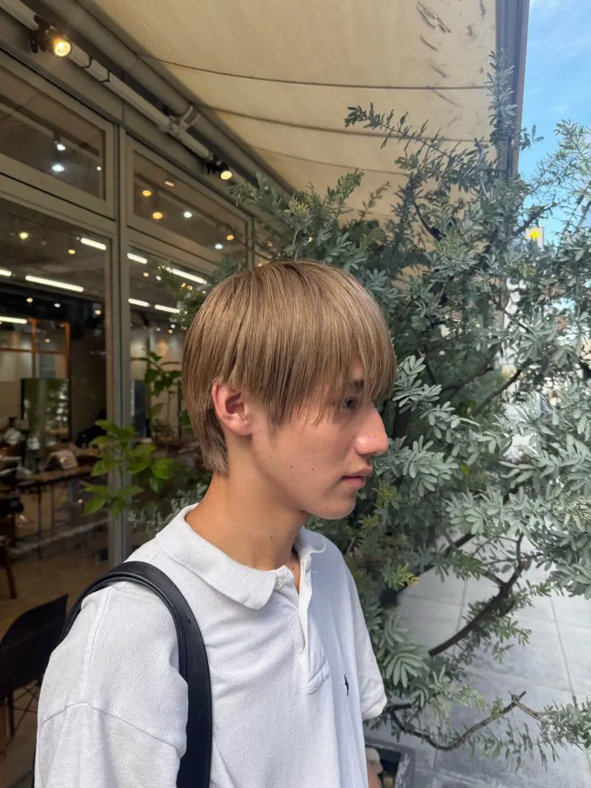メンズ マッシュ 明津 桜空のヘアスタイル
