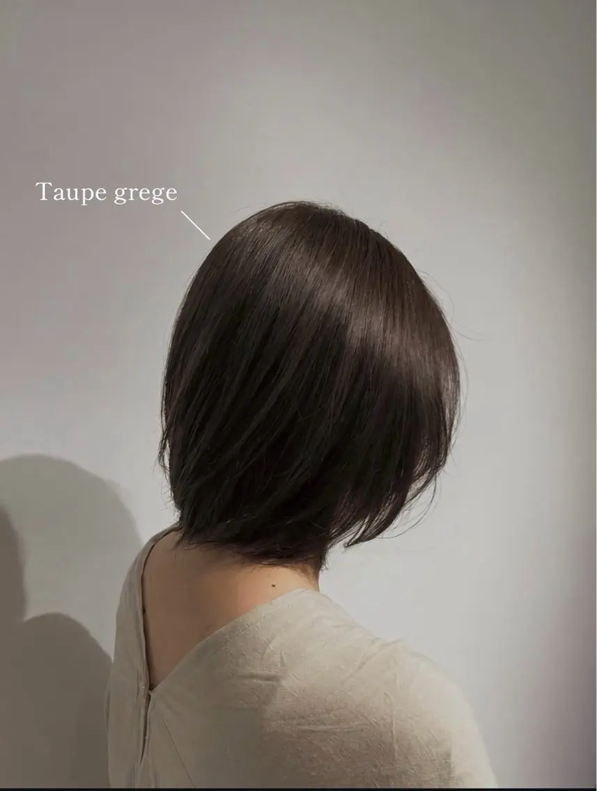 ショート カラー 透明感カラー グレージュ こだいら ひめかのヘアスタイル