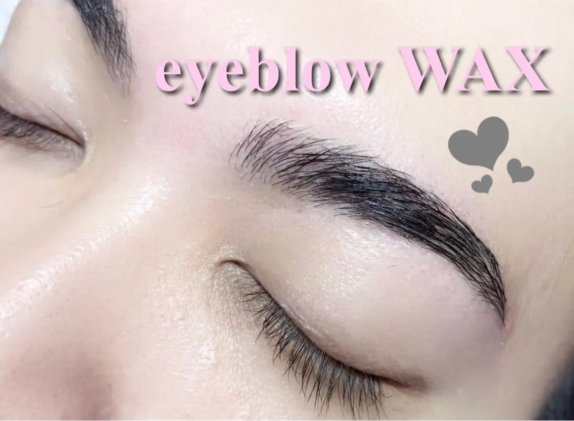 アイブロウ ワックス脱毛 眉カット 本日🈳似合わせ まつ毛&眉毛🎀柏村のマツエク・マツパデザイン