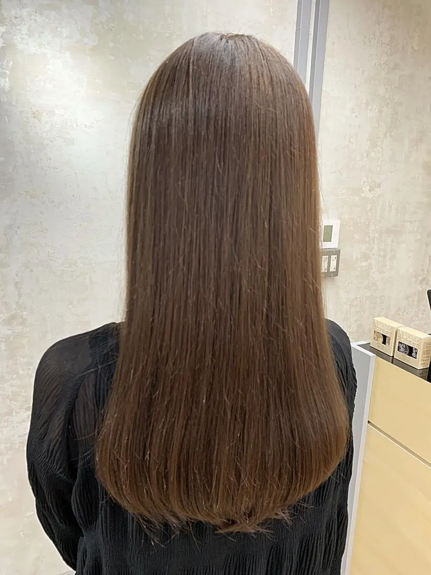ダメージレス縮毛矯正+トリートメントの写真